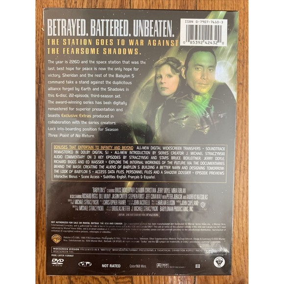 Babylon 5 - The Complete Third Season (DVD, 2003, 6-Disc Set, Six Disc Set) NEW - Picture 2 of 4